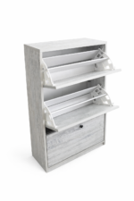 Modern Shoe Cabinet – Light Oak Finish - Image 3